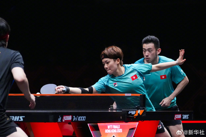 王楚钦孙颖莎晋级WTT总决赛混双四强