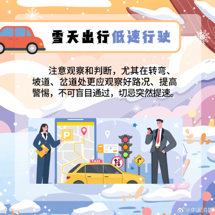 雪天出门按这些操作稳了 雪天出门按这些操作稳了