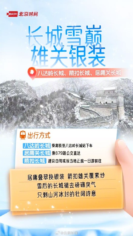 雪后周末处处藏冬 北京赏雪打卡指南来了