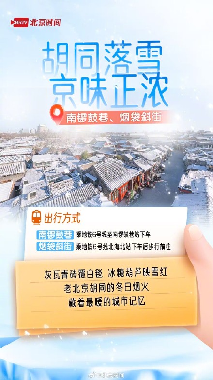 雪后周末处处藏冬 北京赏雪打卡指南来了