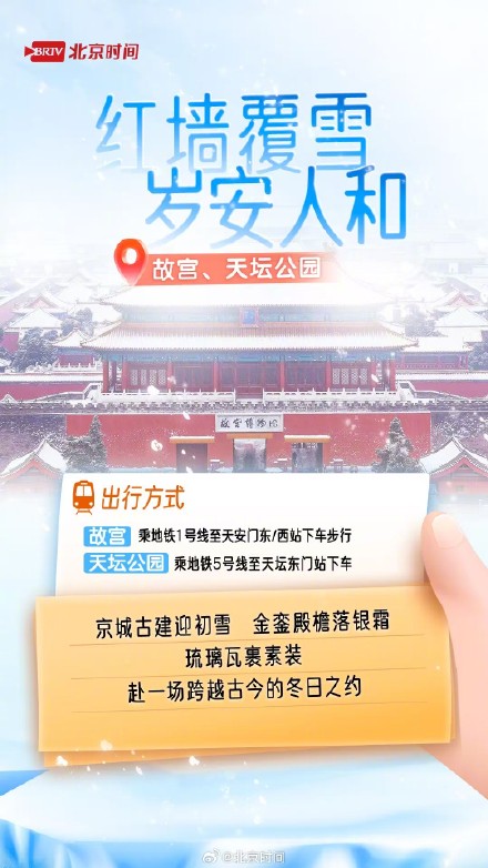 雪后周末处处藏冬 北京赏雪打卡指南来了