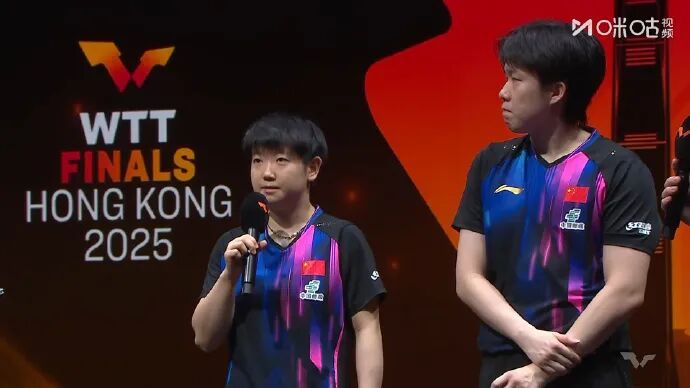 王楚钦孙颖莎3比0战胜松岛辉空张本美和，晋级WTT香港总决赛混双决赛