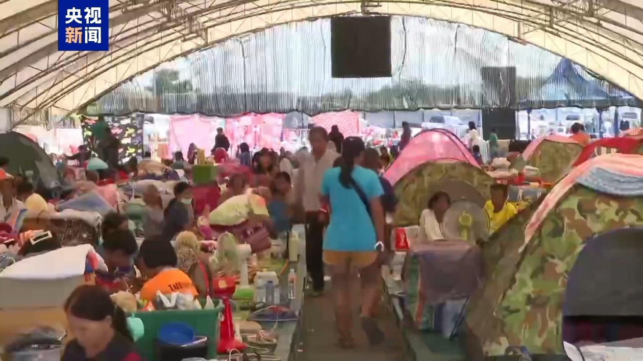 食宿得到基本保障 泰国临时避难所秩序平稳