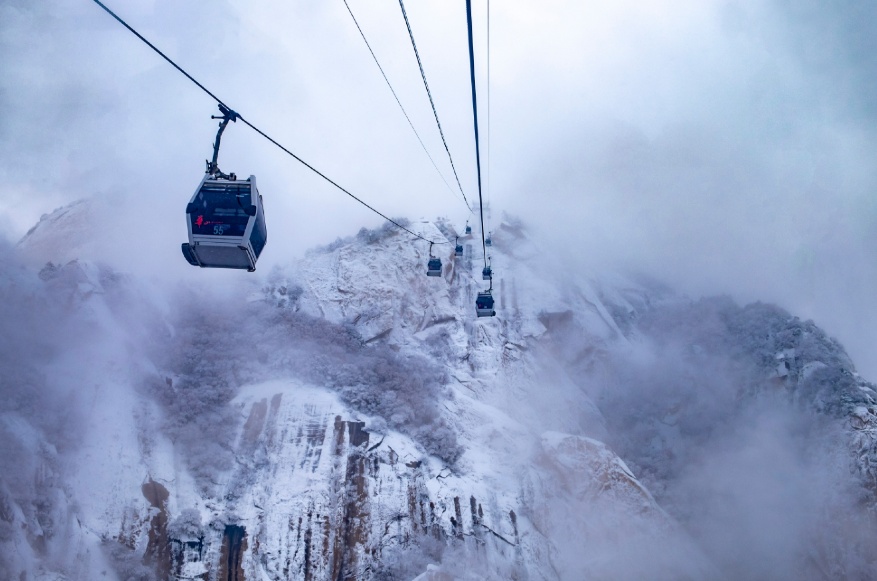 华山西峰索道恢复运营公告 华山西峰索道恢复运营公告