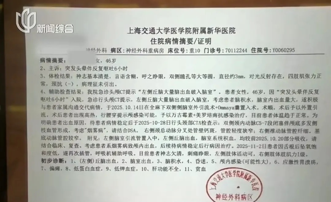 病情突然恶化！46岁上海独身女子昏迷两月后不幸离世......更让人揪心的是