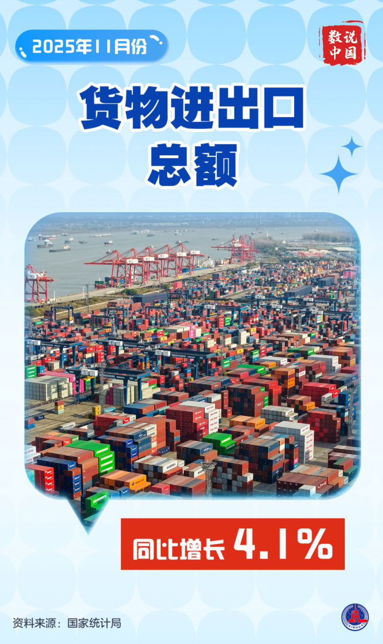 数说中国丨11月份国民经济延续稳中有进发展态势