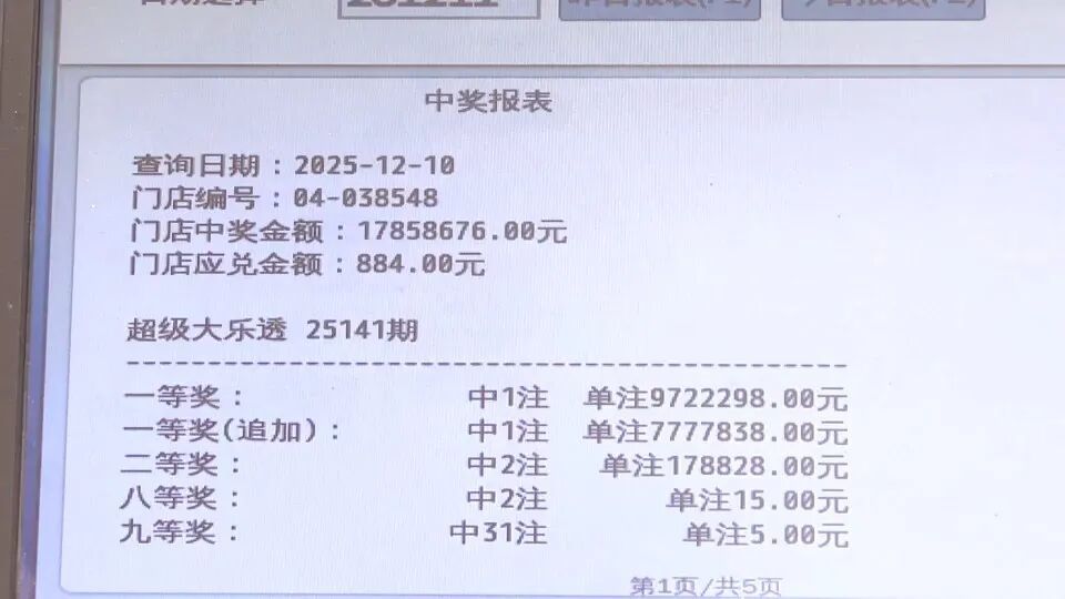 男子3元彩票中1750万!一起的朋友跟着他买,中了35万 男子3元彩票中1750万!一起的朋友跟着他买,中了35万