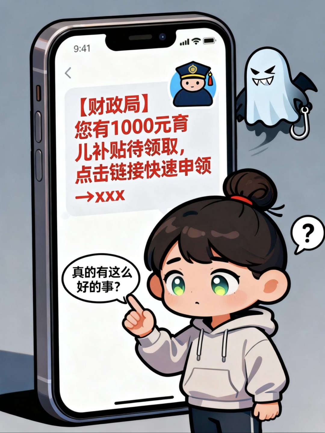 网警提醒： 领取"育儿补贴"，这些套路要警惕！