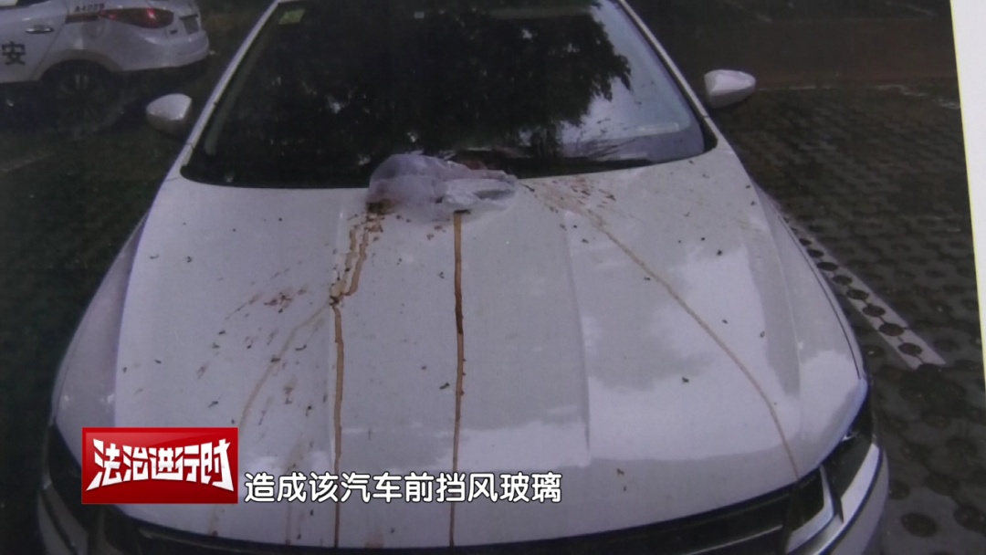 高空抛物砸坏车辆 六旬老人被公诉