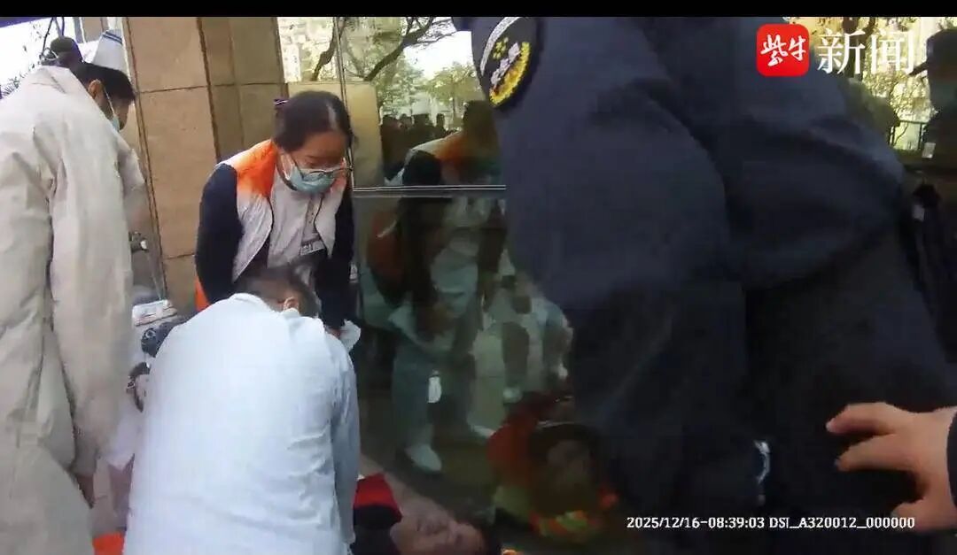 生死时速！60岁环卫工医院门口心跳骤停倒地……