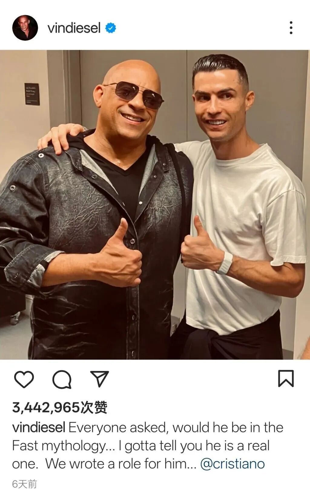 C罗开拍电影了!加盟《速度与激情11》,迎来电影首秀 C罗开拍电影了!加盟《速度与激情11》,迎来电影首秀