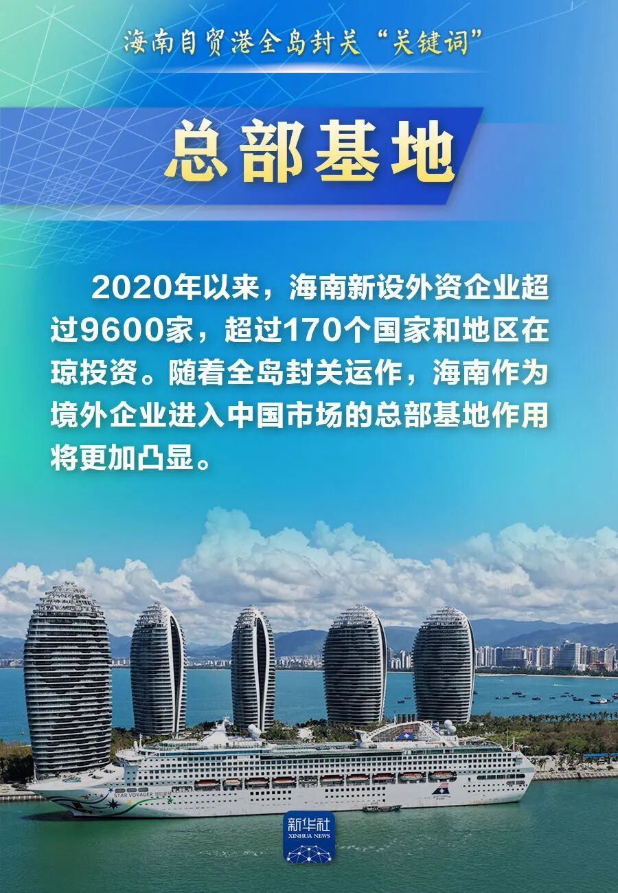 海南自由贸易港正式启动全岛封关,这些词要读懂 海南自由贸易港正式启动全岛封关,这些词要读懂