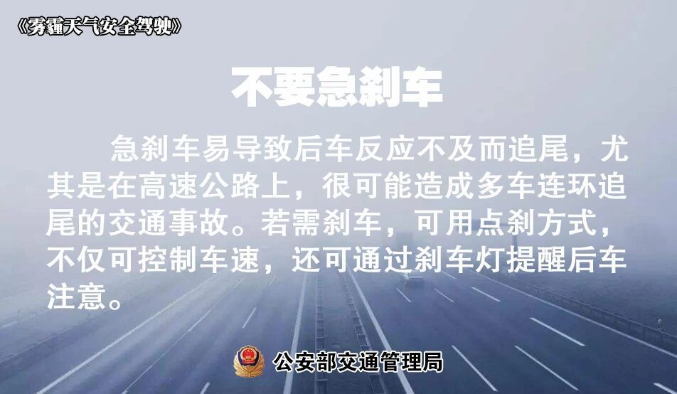 大雾黄色预警!雾天安全驾驶必读! 大雾黄色预警!雾天安全驾驶必读!