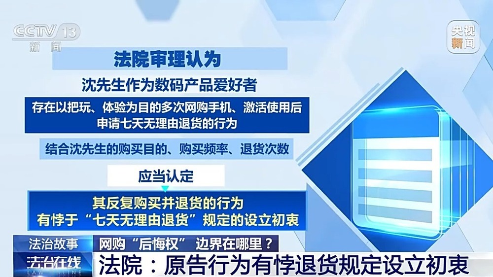 “七天无理由退货”是想退就能退吗?法官提醒:这些情况不适用 “七天无理由退货”是想退就能退吗?法官提醒:这些情况不适用
