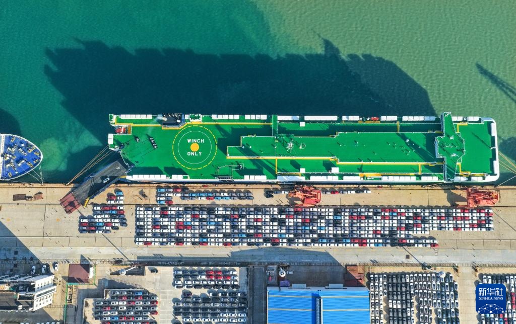 连云港口岸新能源汽车出口增长显著 连云港口岸新能源汽车出口增长显著