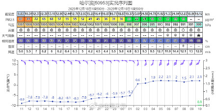 东北升温太猛！哈尔滨竟然在12月下起雨
