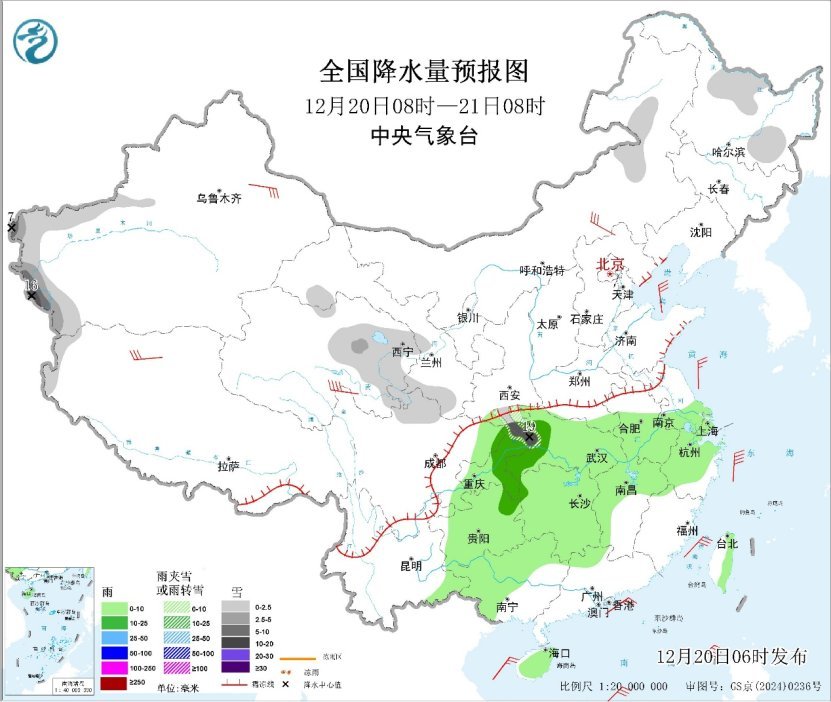 冷空气影响中东部 需注意防范大风降温