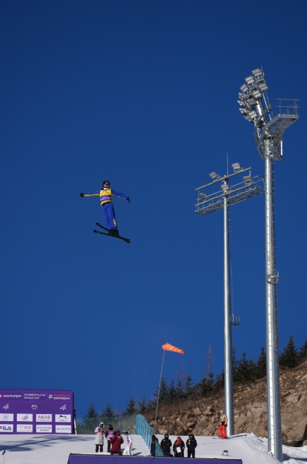 空中技巧世界杯云顶站，中国选手包揽女子前三名