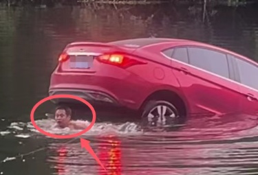 寒冬跳水绑车救人的男子，找到了！