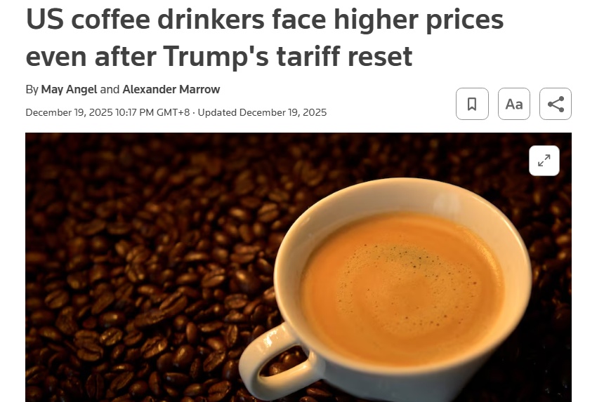 关税回调难解美国“咖啡之痛”