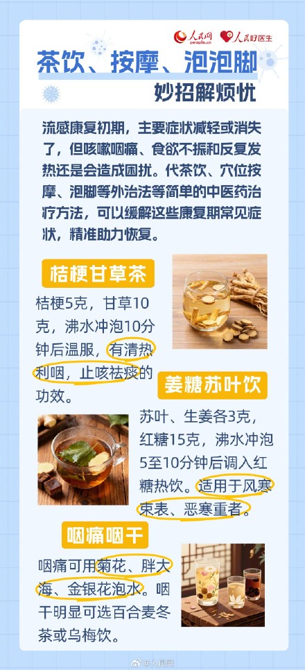 转存！流感康复期养护指南