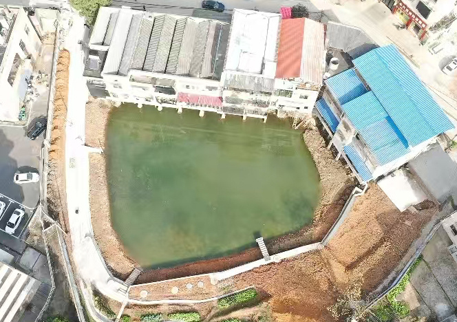 湖南湘潭厚皮塘重现水清岸绿