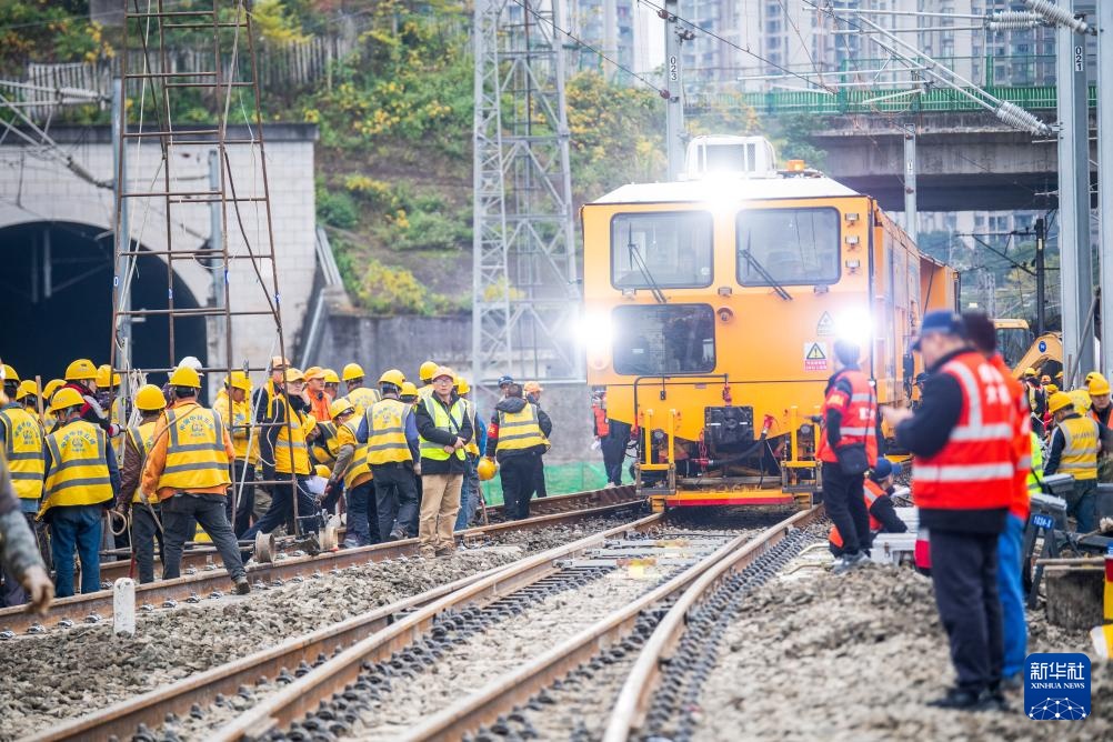 成渝中线高铁引入重庆北站工程稳步推进