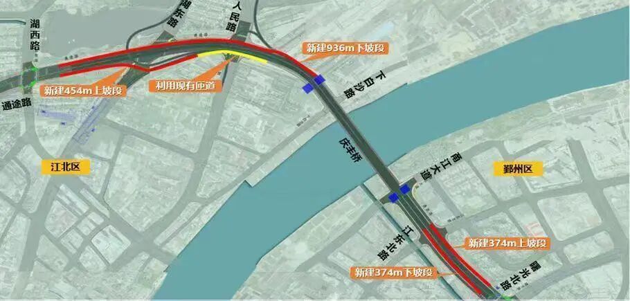 告别混行，庆丰桥江北段新车道今日开通！