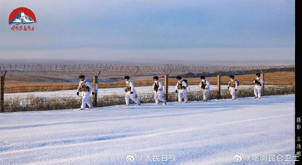 致敬！这是边防战士的风雪巡逻路
