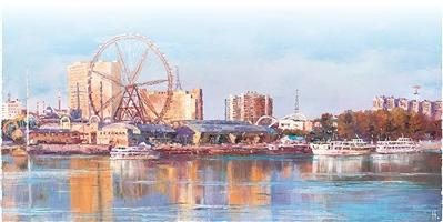 用画笔记录中国高质量发展新风貌