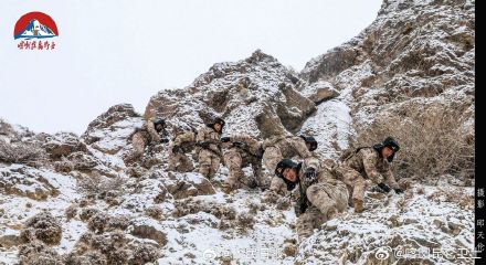 致敬！这是边防战士的风雪巡逻路