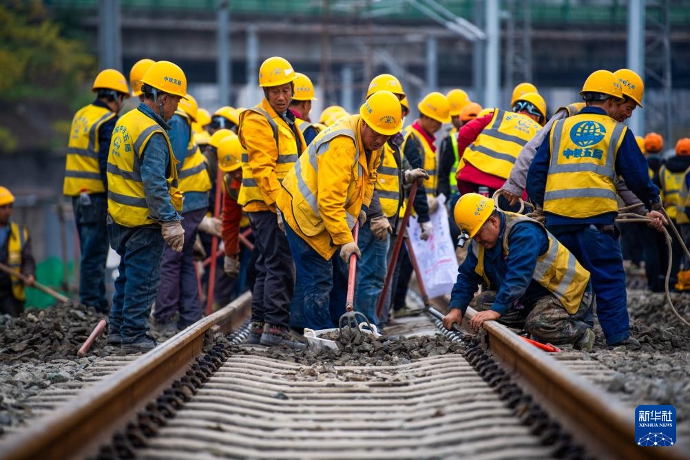 成渝中线高铁引入重庆北站工程稳步推进