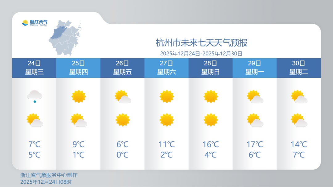 浙江多地入冬！今夜有雨夹雪或雪，这天气温将跌至零下5℃