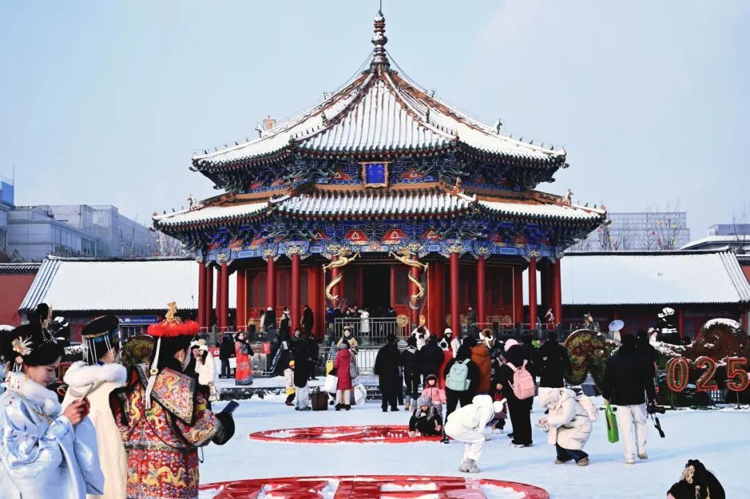 沈城雪景盛宴 游客邂逅冬日小确幸