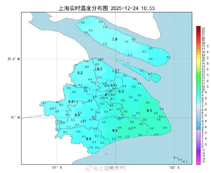 今日气温骤降，上海多区发布寒潮预警！双休日气温迅速回升