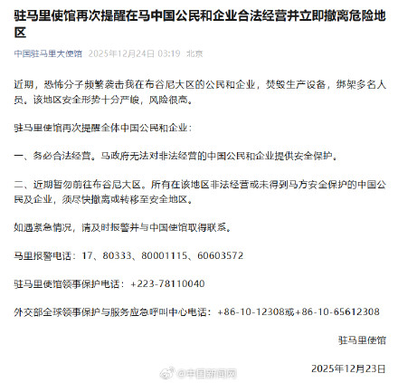 恐怖分子频繁袭击在马里中国公民