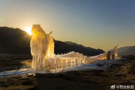 陕西限定壶口冰瀑美景驾到
