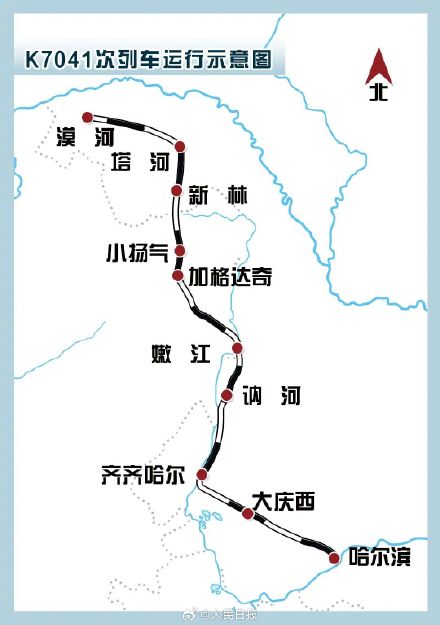 去漠河的火车装满了东北大花