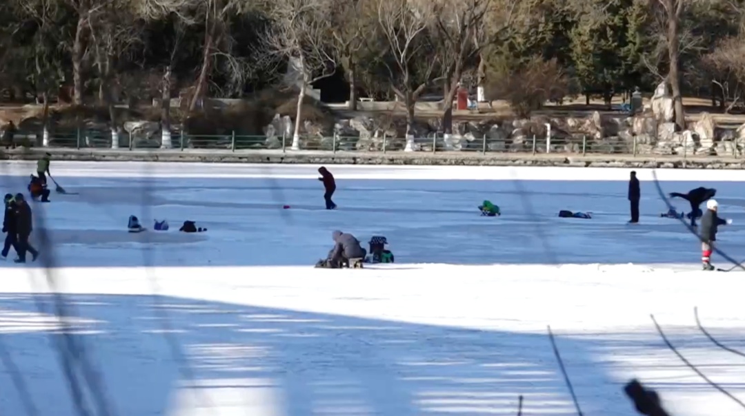 太危险！有人锯断公园护栏，只为滑那几厘米的冰！“前些日子还掉下一个人”