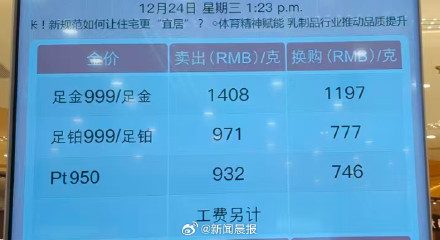 铂金首饰损耗大于黄金