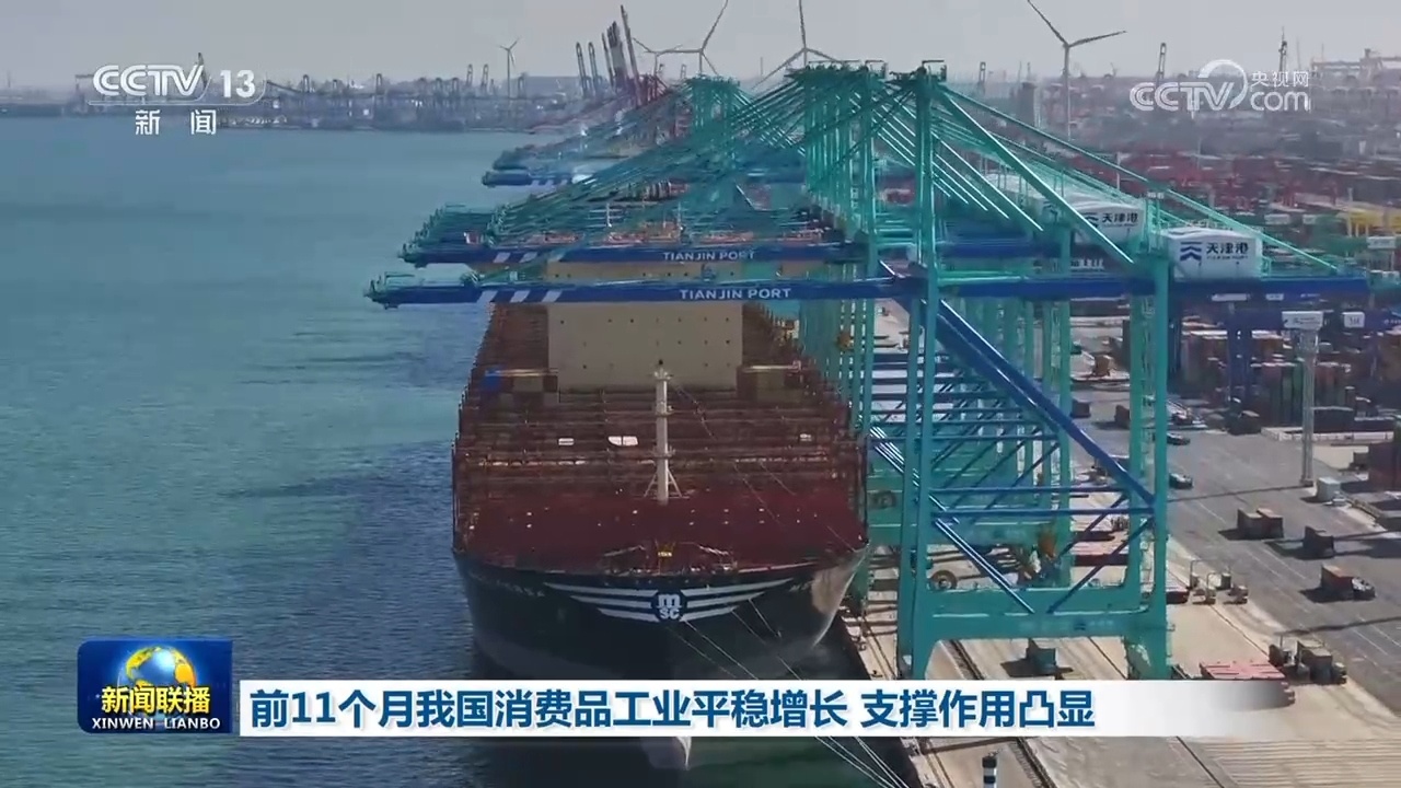 前11个月我国消费品工业平稳增长 支撑作用凸显