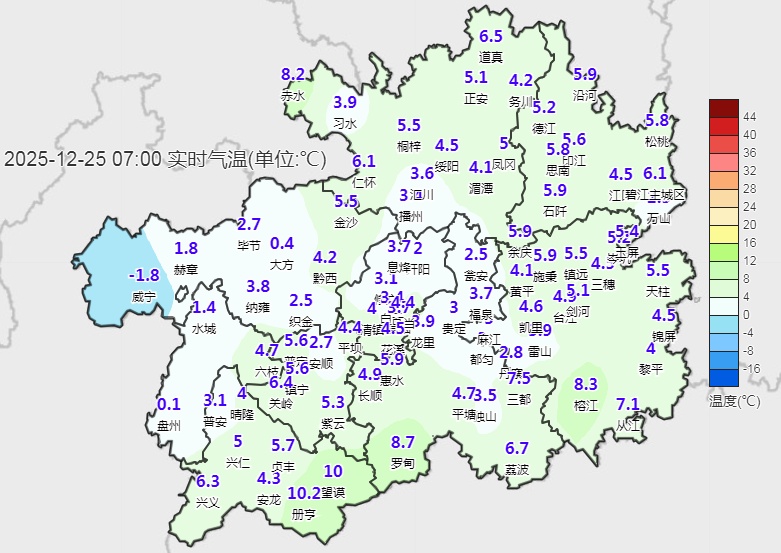 明天开始，贵州全省大部分地区将升温