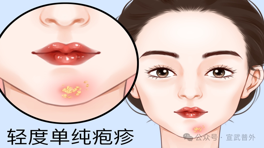 嘴角小水泡竟会传染病毒！