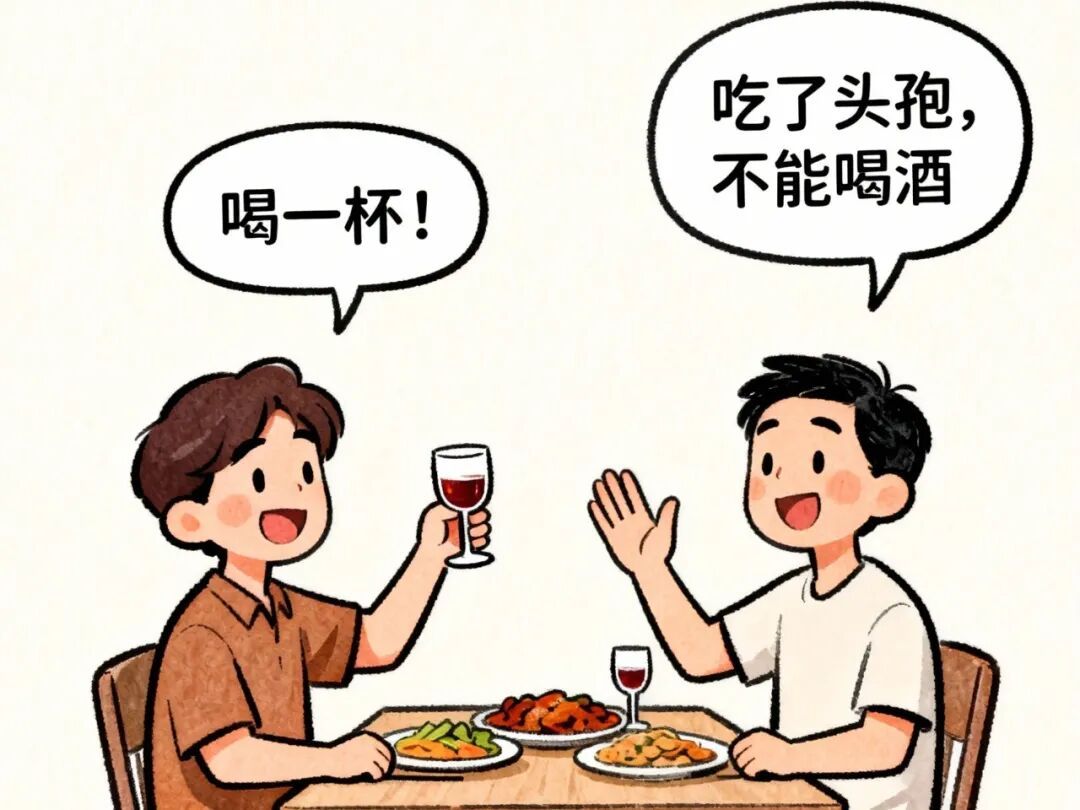 服用头孢超72小时就能饮酒？致命误区！出现这3种信号警惕中毒反应