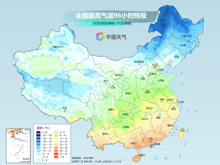 中东部持续大回暖模式 元旦前后或有强冷空气来袭
