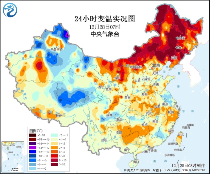 中东部气温回升 今明两天冷空气影响北方地区