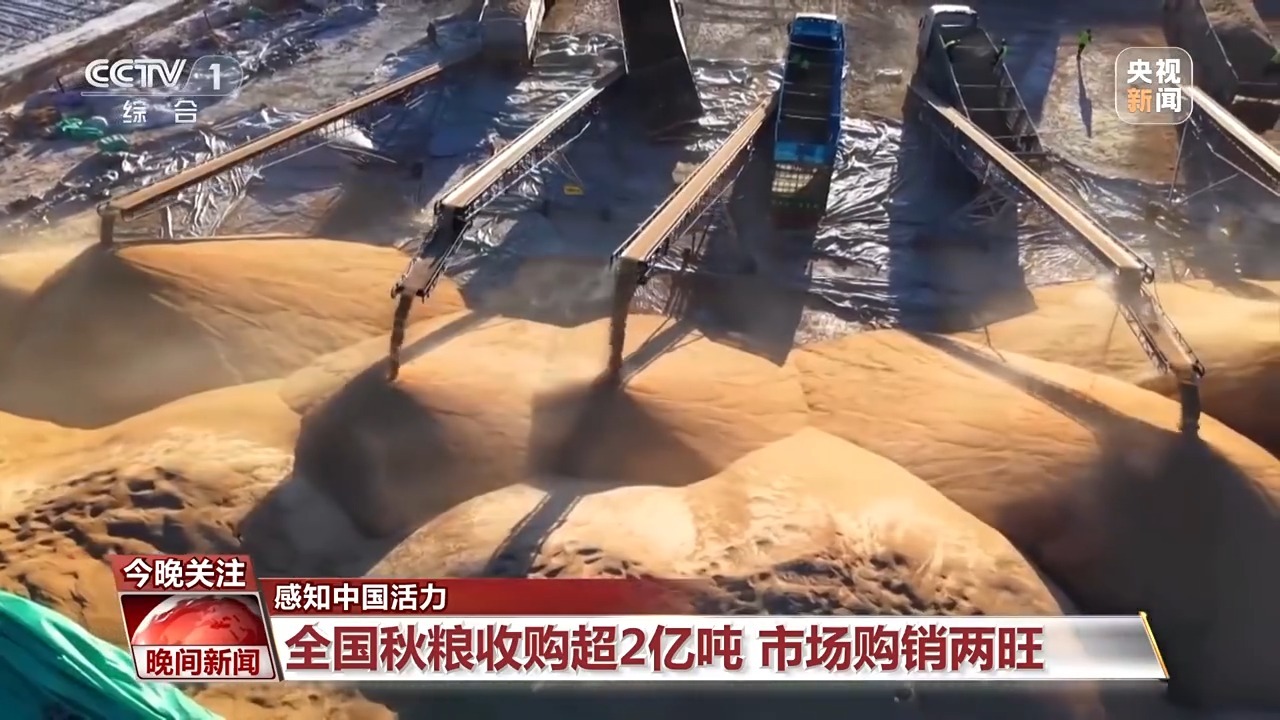 秋粮购销两旺、“云端电站”投产 一组数据感知中国活力
