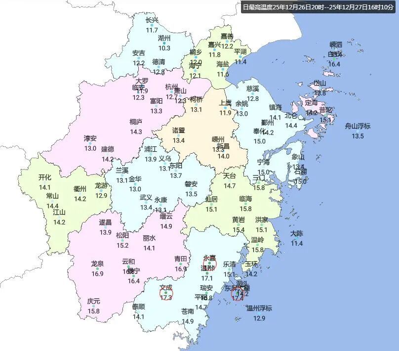 18℃！浙江气温还要冲顶！“跨年冷空气”也在候场了