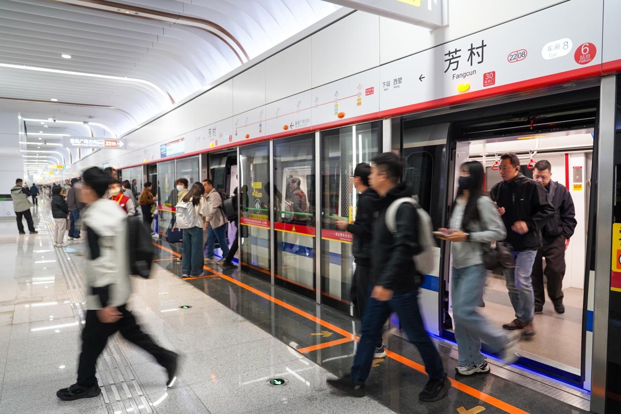 广州地铁二十二号线后通段开通运营 线网运营总里程接近780公里