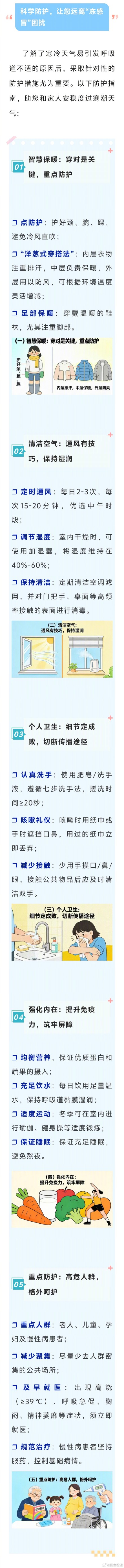 为什么冬天更容易“冻感冒”？这份防“冻感冒”科学指南，师生家长请收好